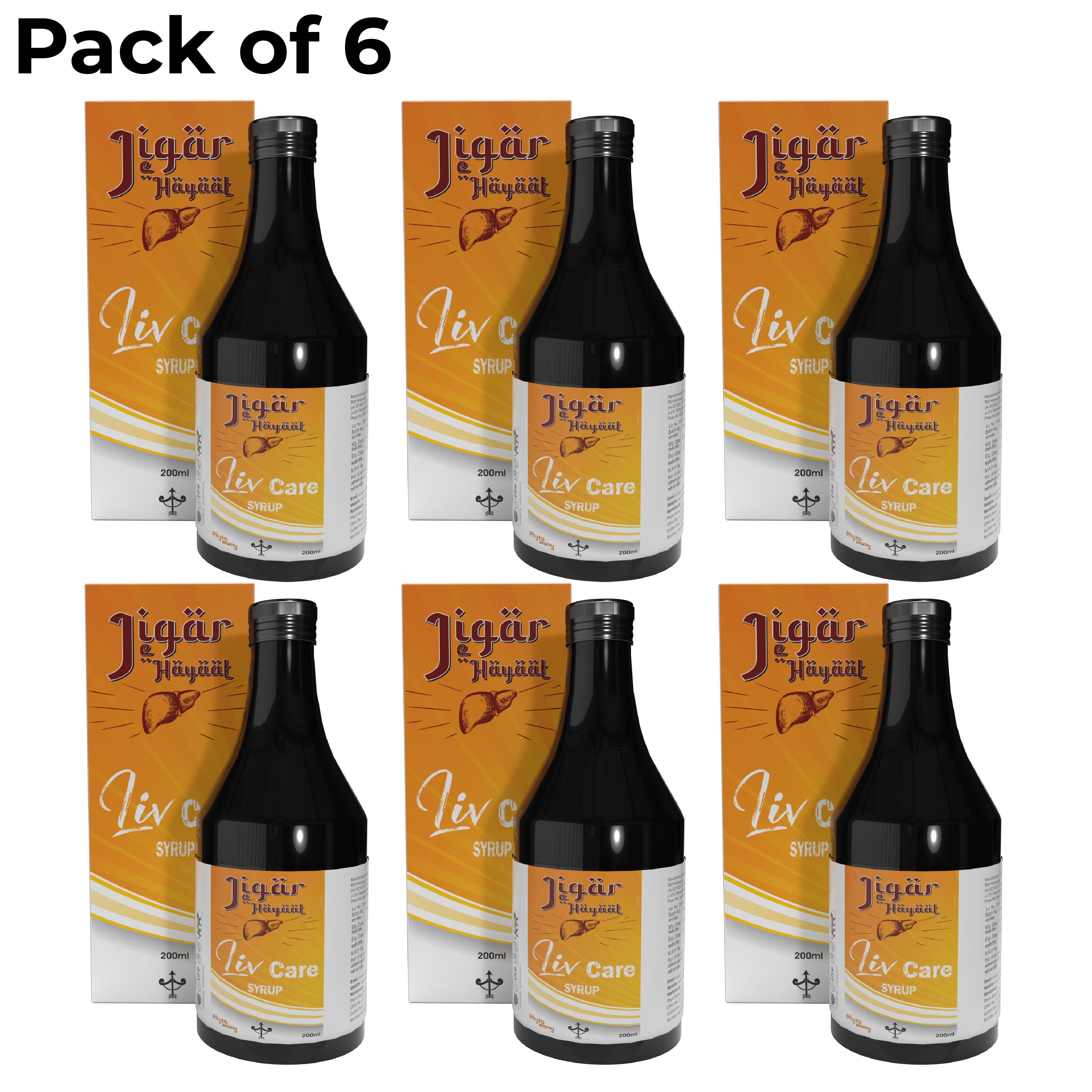 Jigar-e-Hayaat 200 ml (Pack Of 6)